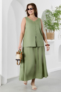 Юбка женская "Камео-5" плательная ткань (р-ры: 48-58) хаки