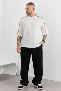 Брюки мужские "Интер-2" пике (р-ры: 48-58) черный