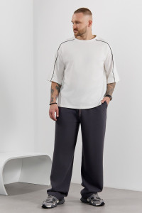 Брюки мужские "Интер-2" пике (р-ры: 48-58) графитовый