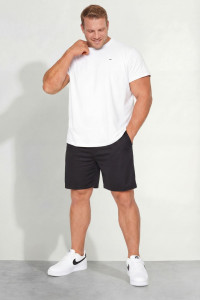 Шорты мужские №14577 футер 2-х нитка (р-ры: 58-80) черный