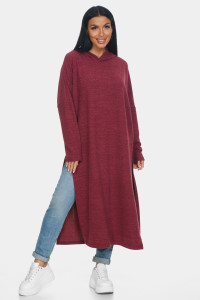 Джемпер женский "Кэнди" ангора-софт (р-ры: 46-64) бордовый