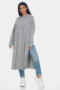 Джемпер женский "Кэнди" ангора-софт (р-ры: 46-64) серый