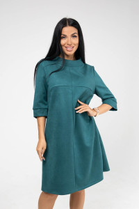 Платье женское 1945/2 замша (последний размер) изумрудный 54