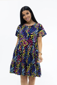 Платье женское 2017 кулирка (последний размер) мультиколор 58