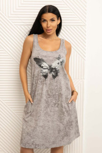 Сарафан женский 2057 кулирка (последний размер) серый 52