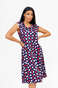 Сарафан женский 1077/33 масло (последний размер) синий-красный 56