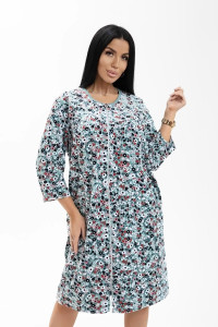 Халат женский 1965/5 велюр (последний размер) зеленый-2 52