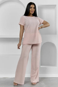 Пижама женская "Белла" 1324-17 полиэстер с лайкрой (р-ры: 42-56) розовый