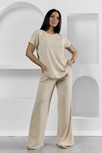 Пижама женская "Белла" 1324-10 полиэстер с лайкрой (р-ры: 42-56) бежевый