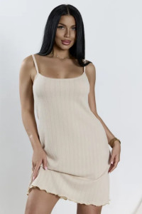 Сорочка женская "Жаная" 1400-1 трикотаж (р-ры: 42-52) беж