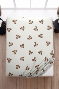 Набор простыней на резинке поплин "Чебурашка Ушастик" комп.