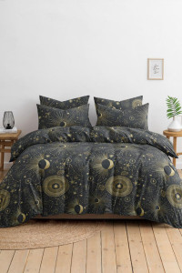 Постельное белье поплин стандарт на резинке "Сфера"