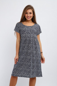 Платье женское №259 кулирка (р-ры: 48-58) синий