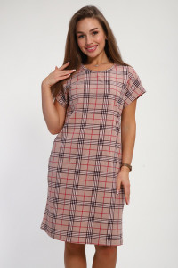 Туника женская №253 кулирка (р-ры: 48-58) бежевый