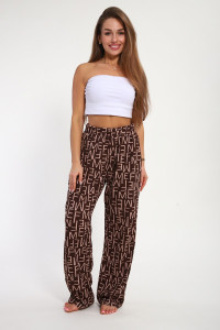 Брюки женские №225.2 кулирка (р-ры: 52-66) коричневый