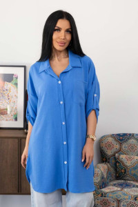 Туника женская 2178/3 жатка кантри (р-ры: 46-60) синий