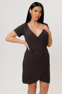 Халат женский №2270/3 лапша трикотажная (р-ры: 44-52) шоколадный