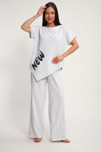 Костюм двойка женский К1380.3 искусственный лен (р-ры: 48-62)