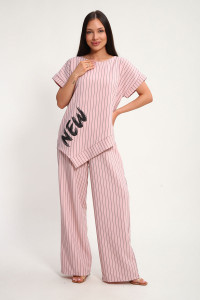 Костюм двойка женский К1380.2 искусственный лен (р-ры: 48-62)