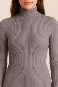 Водолазка женская №828 лапша (р-ры: 46-48) серый