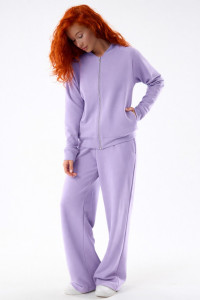 Костюм двойка женский "Грация Л" футер 3-х нитка петля (р-ры: 44-62) лаванда