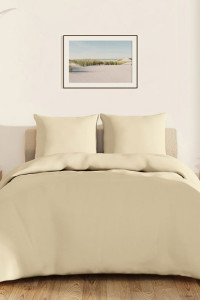 Постельное белье поплин гладкокрашеный "Love colors" кремовый