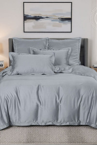 Постельное бельё тенсель "Пепельно-серый" в подарочной коробке