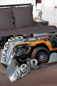 Детское постельное белье из поплина "Вездеход"