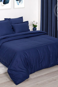 Постельное белье страйп-сатин "Индиго"