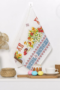 Полотенце кухонное рогожка "Воскресение скатерть"