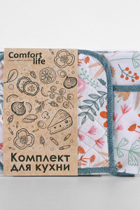 Набор кухонный 3 предмета рогожка "Summer tale 1"
