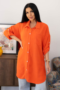 Туника женская 2178/2 жатка кантри (р-ры: 46-60) оранжевый