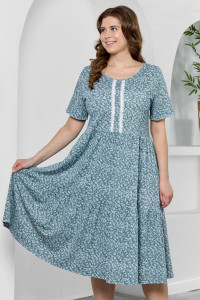 Платье женское "Шелли" кулирка (р-ры: 50-60) зеленый