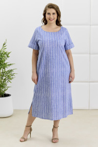 Платье женское "Рейчел" кулирка пенье (р-ры: 48-62) синий