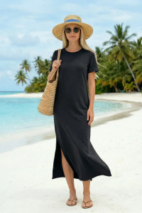 Платье женское "Стелла" кулирка (р-ры: 44-54) черный