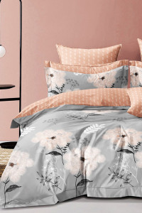 Постельное белье сатин "Воздушный цветок" (последний размер) 1.5-сп.