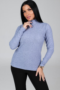 Водолазка женская ВА-2825 ангора лапша (последний размер) св.джинс 54