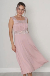 Сорочка женская длинная "Риана" вискоза с кружевом (последний размер) телесный 50