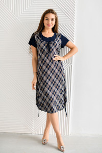 Платье женское "Зара" трикотаж (последний размер) серый 54