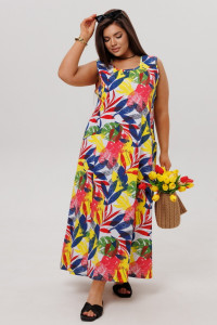 Сарафан женский СА111 кулирка (р-ры: 46-64) тропики