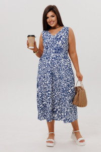 Сарафан женский СА109 кулирка (р-ры: 46-60) синий