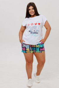 Костюм двойка женский К252 кулирка (р-ры: 46-60) джинса