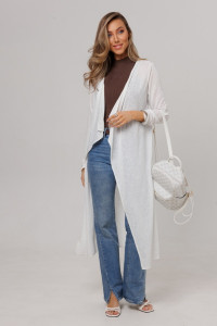 Кардиган женский Ка05 ванизе трикотажное полотно (р-ры: 44-60) экрю