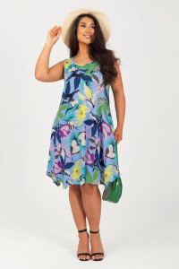 Сарафан женский К-354 "Оливия" кулирка (р-ры: 50-60) небесный