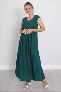 Платье женское "Клер" штапель (р-ры: 46-60) зеленый