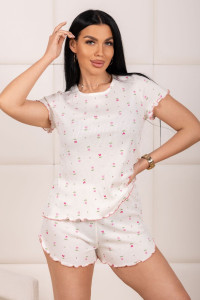 Пижама женская 2181/2 кашкорсе (р-ры: 44-54) молочный