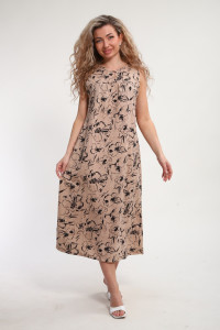 Сарафан женский "Яна" М463 кулирка (р-ры: 46-60) песочный