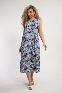 Сарафан женский "Яна" М463 кулирка (р-ры: 46-60) серый