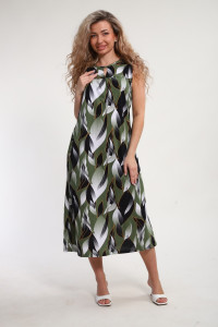 Сарафан женский "Яна" М463 кулирка (р-ры: 46-60) хаки