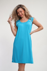 Сорочка женская "Елена" М465 вискоза (р-ры: 46-60) бирюза